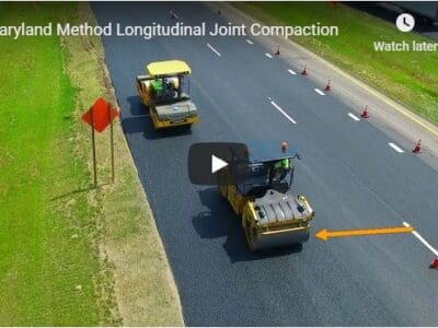 Maryland Method Longitudinal Joint Compaction