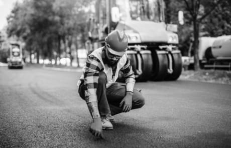 Asphalt worker